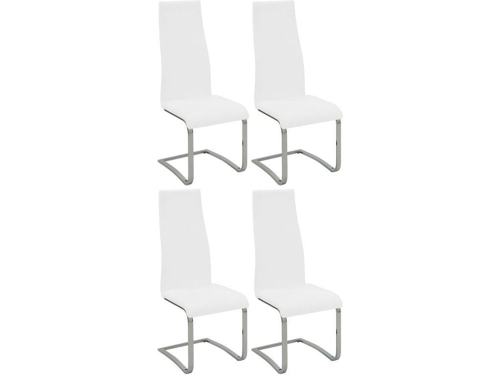 Montclair Upholstered Dining Side Chair White (Set Of 4)