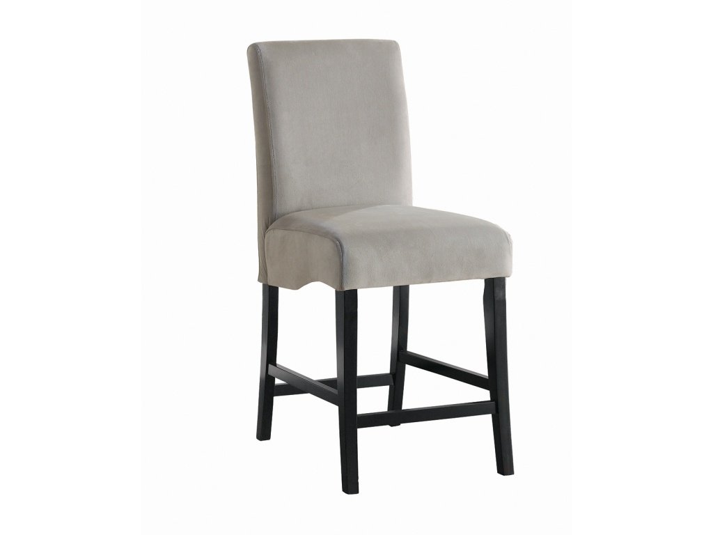 Stanton Velvet Upholstered Counter Chair Grey (Set Of 2)