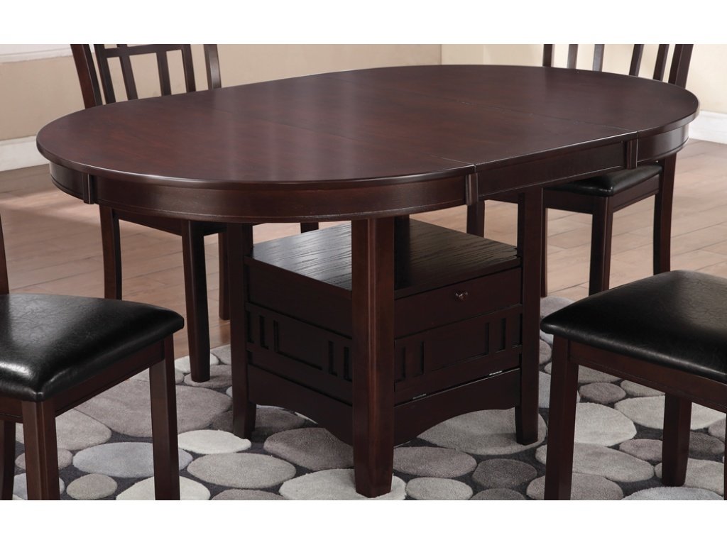 Lavon Dining Table With Storage Espresso