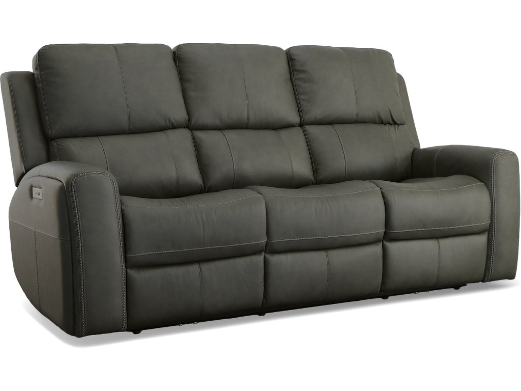 Linden Leather Power Reclining Sofa with Power Headrests & Lumbar