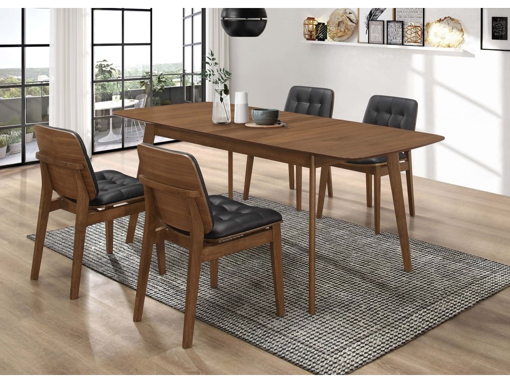 Redbridge Butterfly Leaf Dining Table Natural Walnut