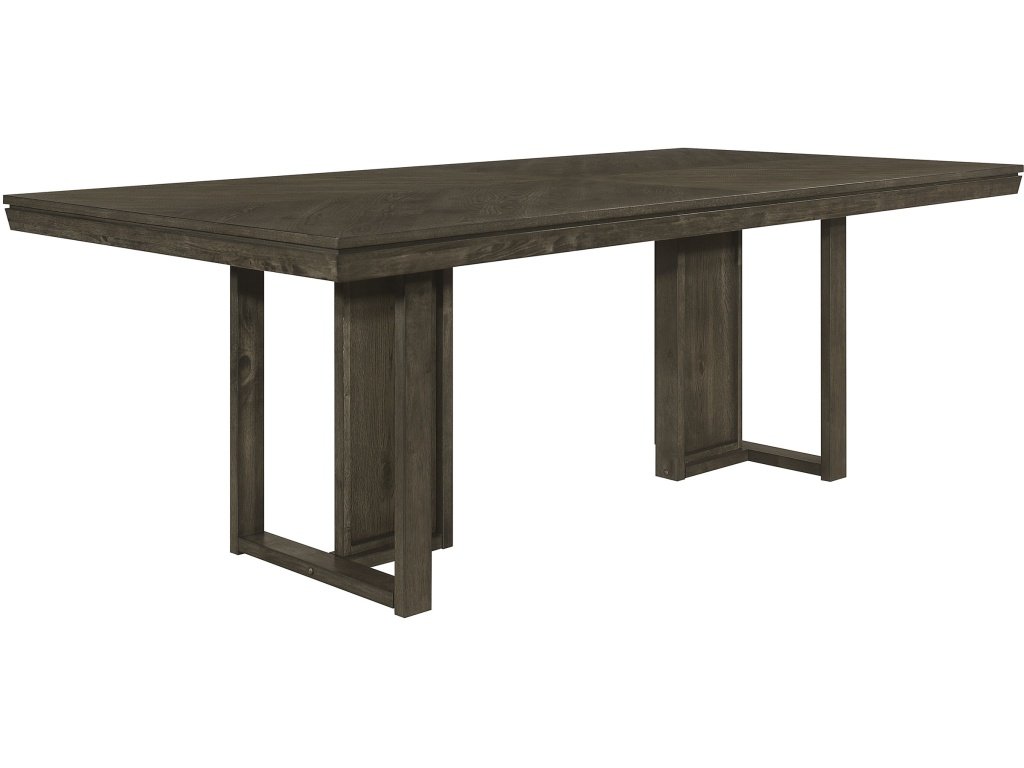 Kelly 5-Piece Rectangular Dining Table Set Dark Grey