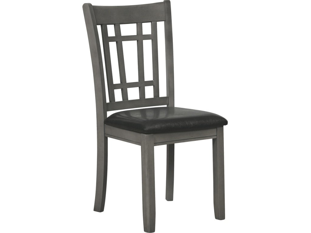 Lavon Padded Dining Side Chairs Medium Grey And Black (Set Of 2)