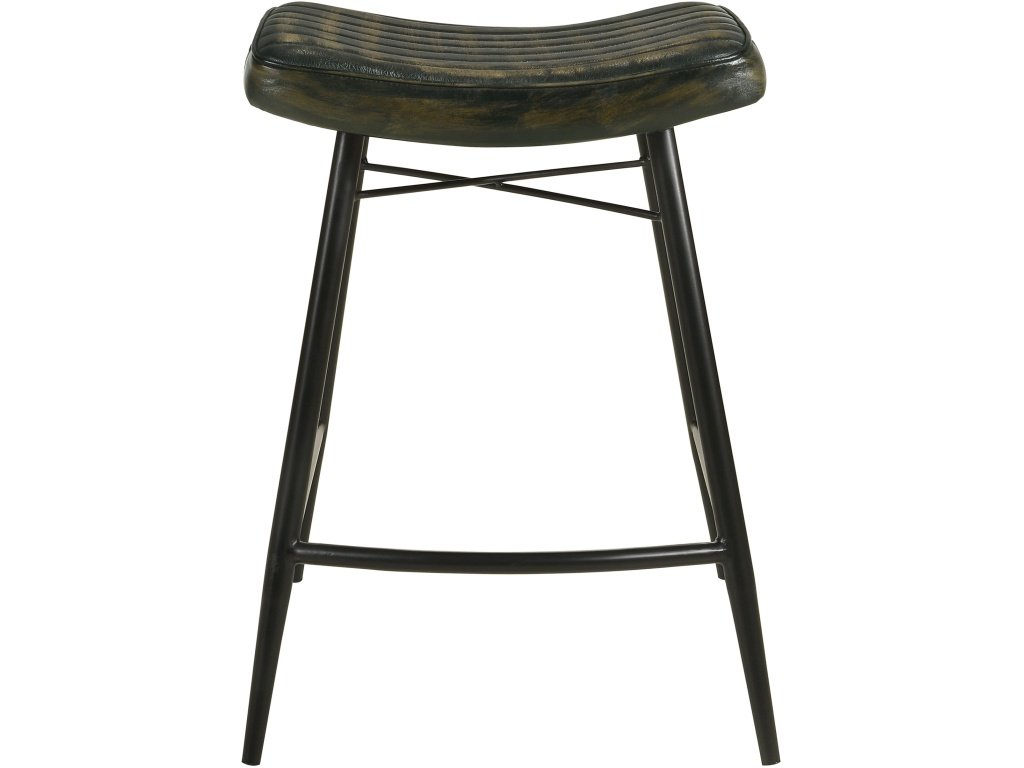 Bayu Leather Upholstered Counter Stool Espresso (Set Of 2)