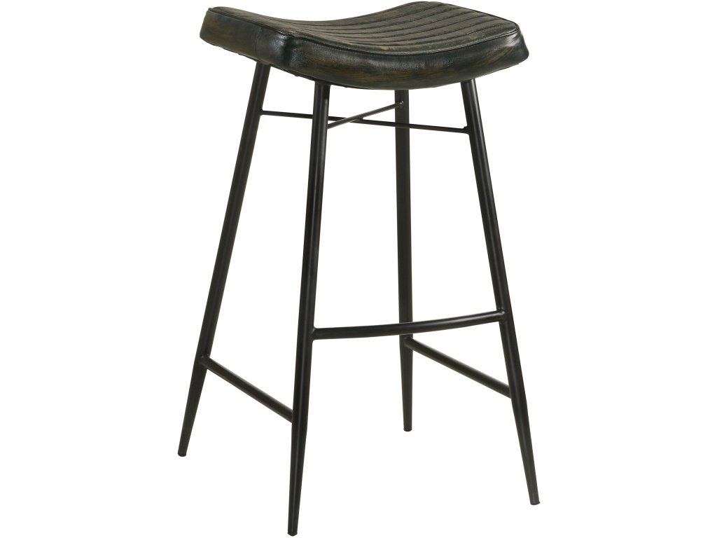 Bayu Leather Upholstered Bar Stool Espresso (Set Of 2)