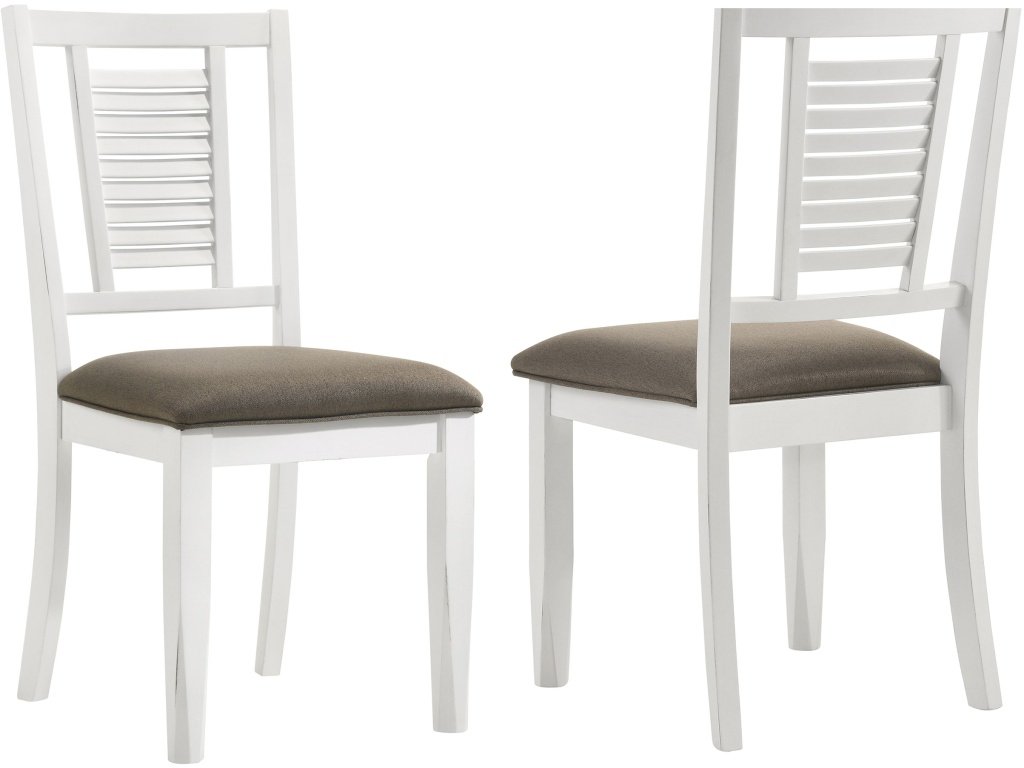 Appleton Wood Dining Side Chair Distressed White (Set Of 2)