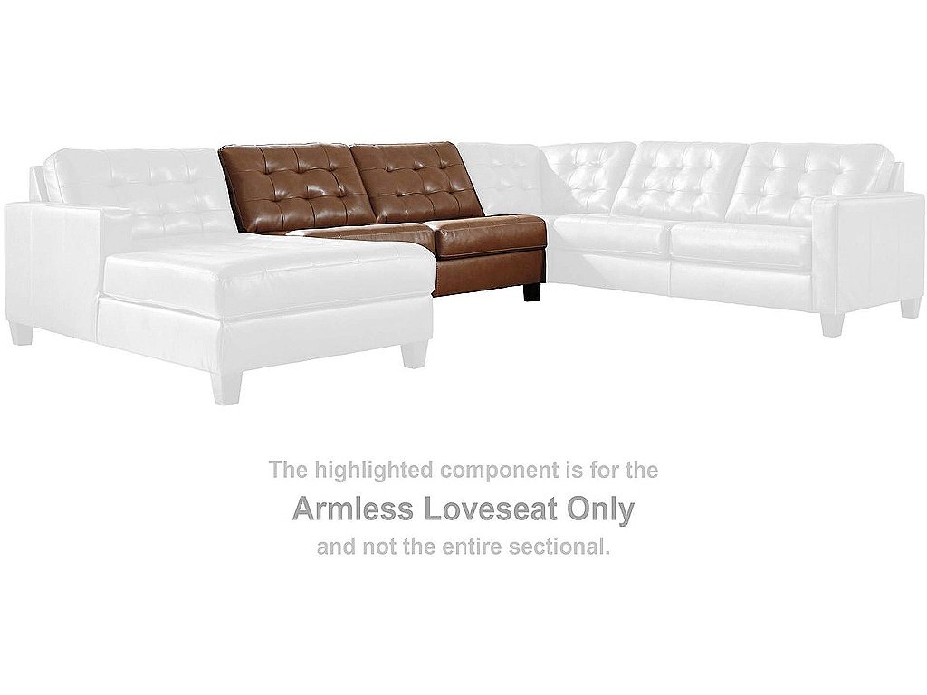 Baskove Armless Loveseat