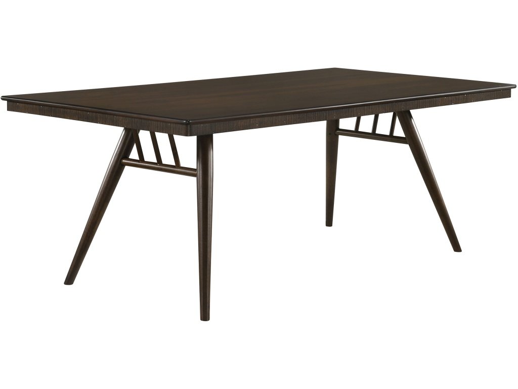 Wes Rectangular Dining Table Dark Walnut