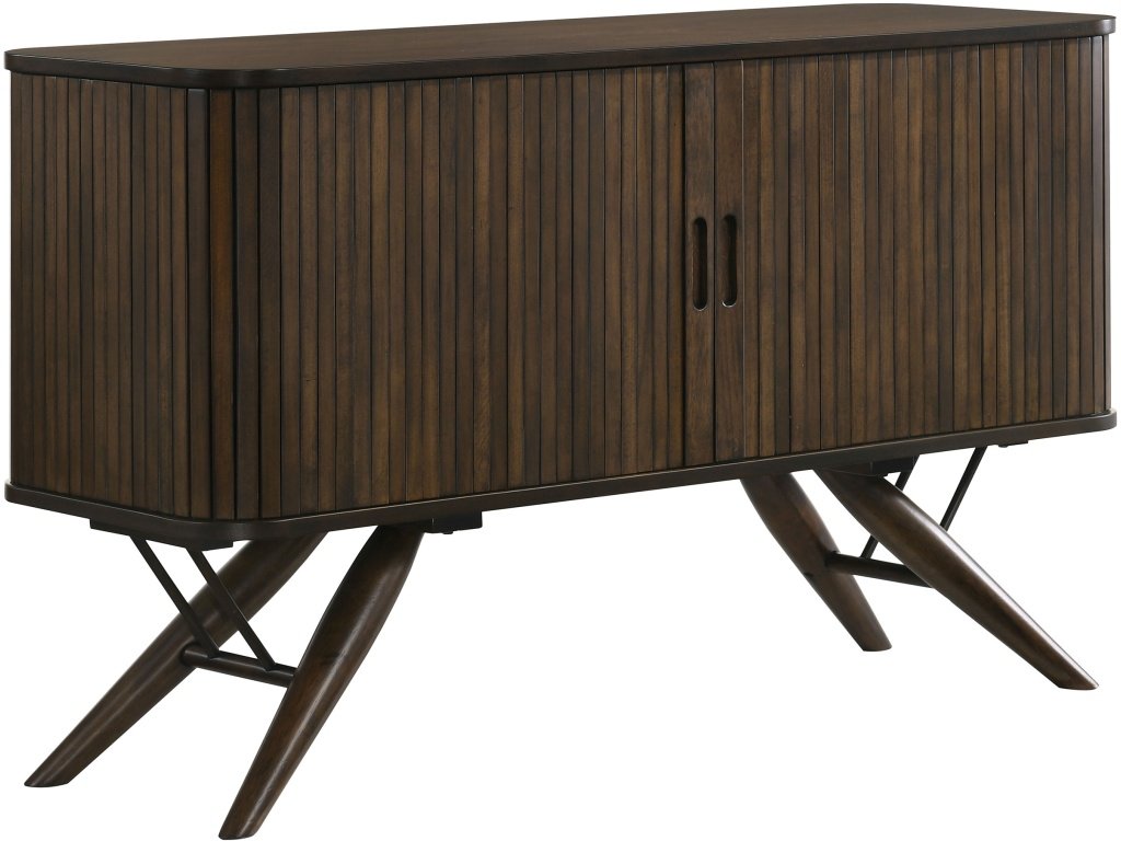 Wes 2-Door Rectangular Server Dark Walnut