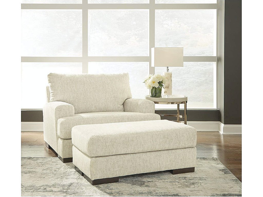 Caretti Oversized Chair and Ottoman