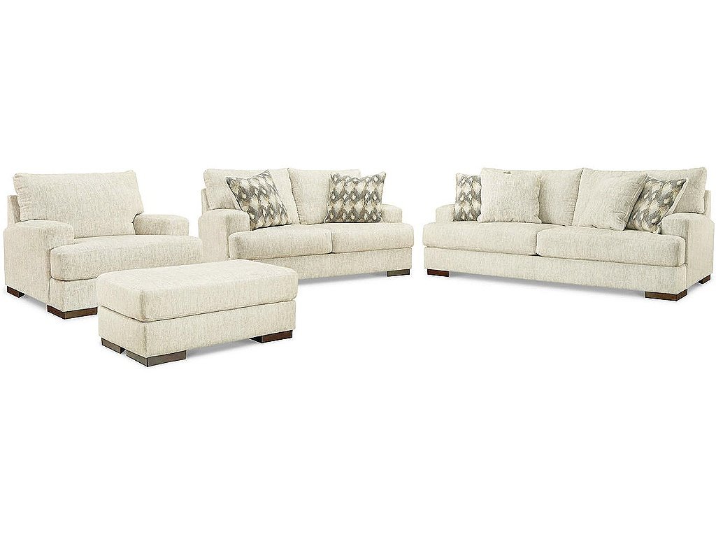 Caretti Sofa, Loveseat, Oversized Chair and Ottoman