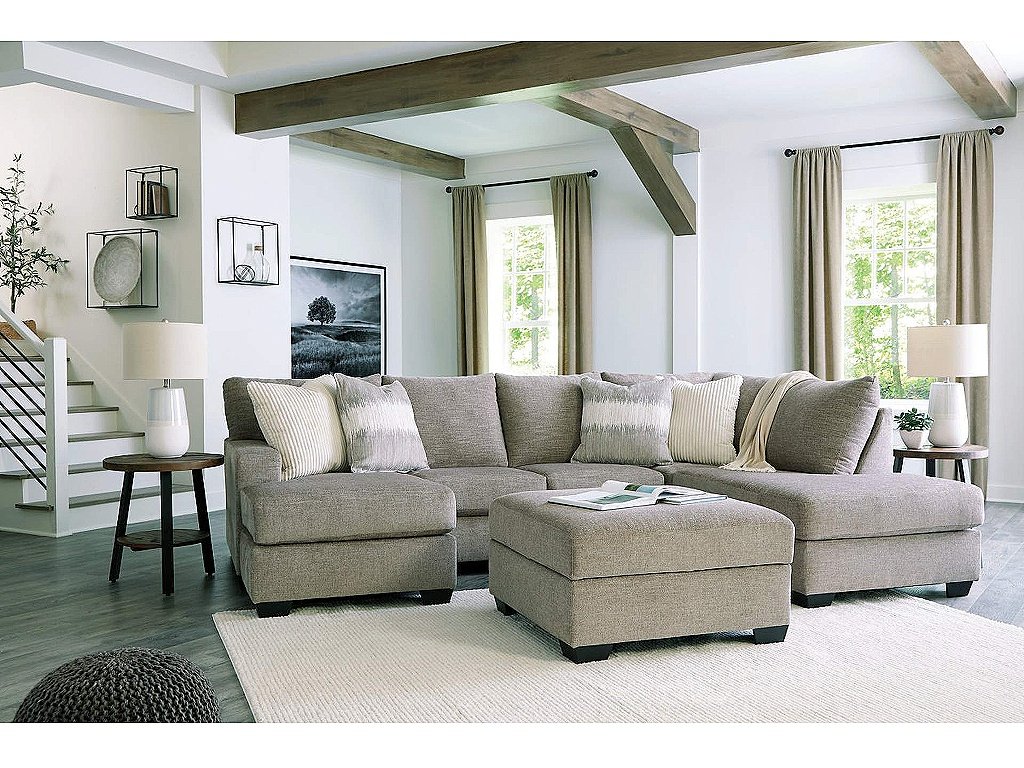 Creswell 2-Piece Sectional with Ottoman