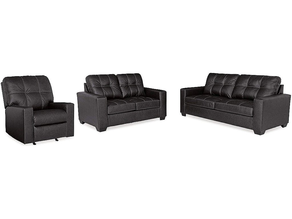 Barlin Mills Sofa, Loveseat and Recliner