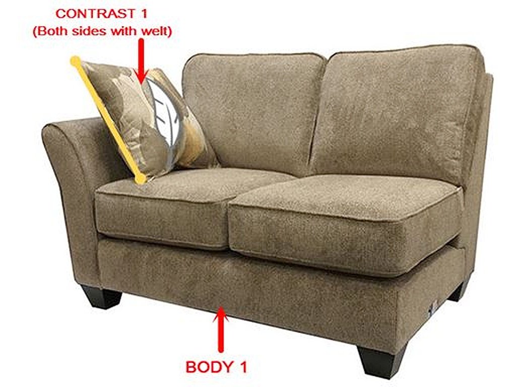 LSF 1 Arm Loveseat