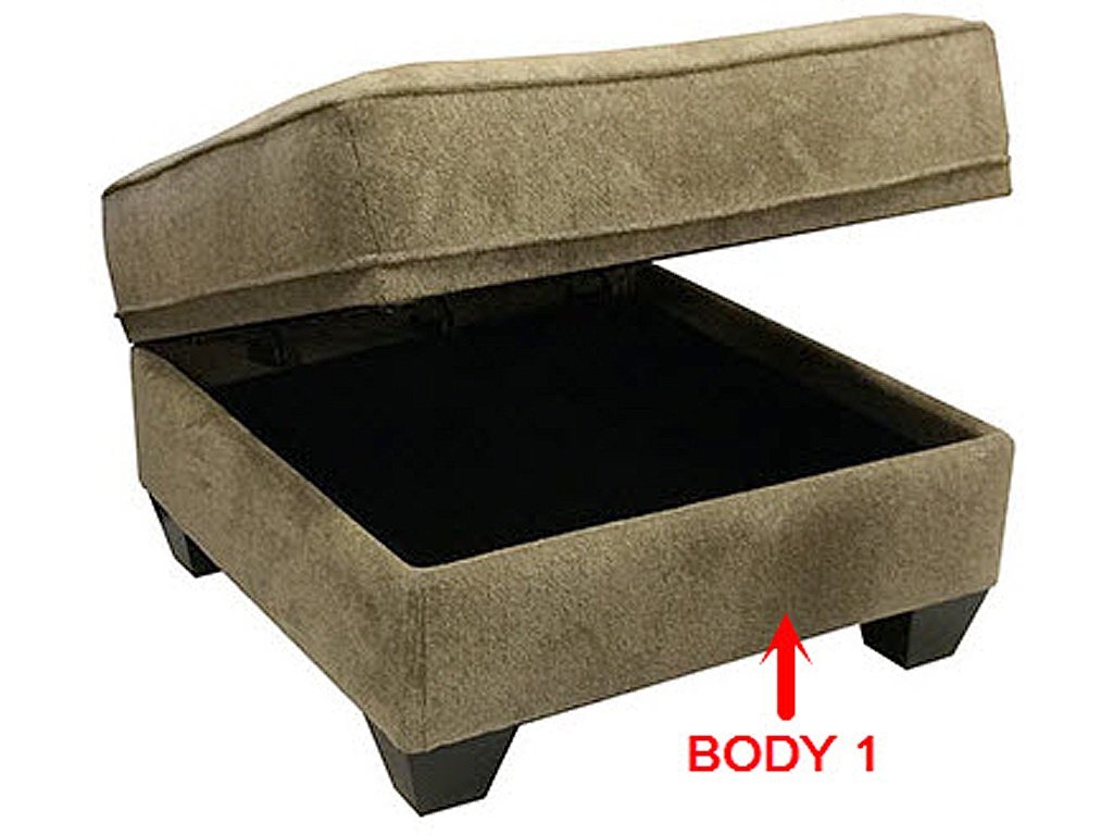 Sm. Sq. Storage Ottoman