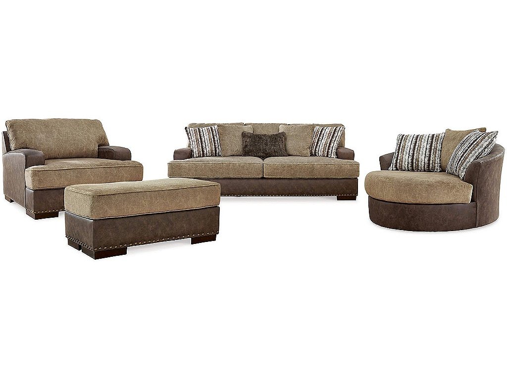 Alesbury Sofa, Oversized Chair, Swivel Chair and Ottoman