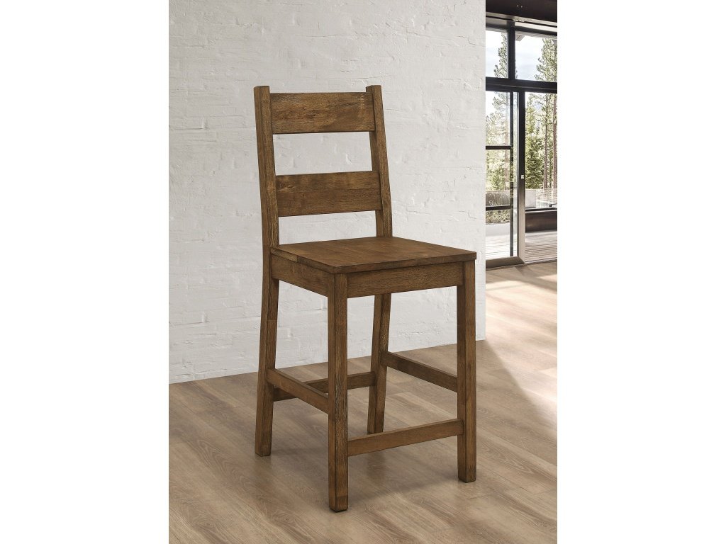 Coleman Counter Height Stools Rustic Golden Brown (Set Of 2)