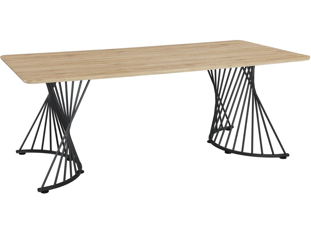 Altus 80-Inch Composite Wood Dining Table Natural Oak