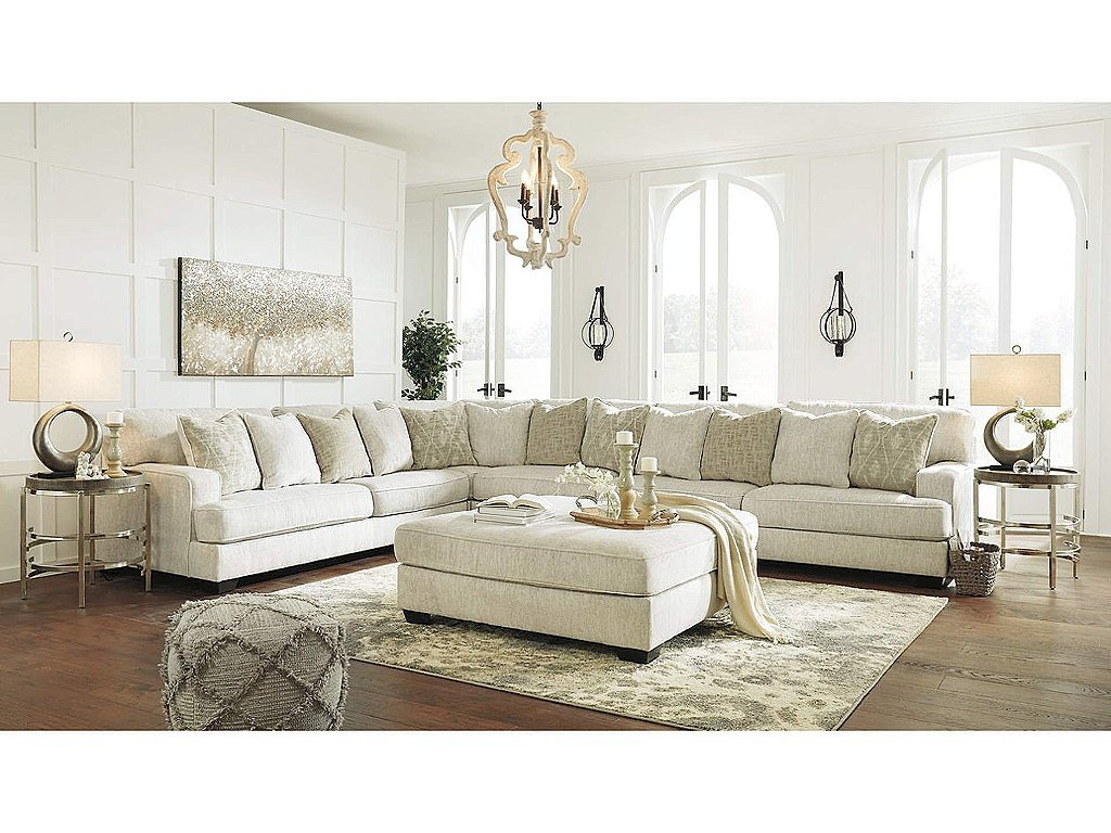 Rawcliffe 4-Piece Sectional with Ottoman