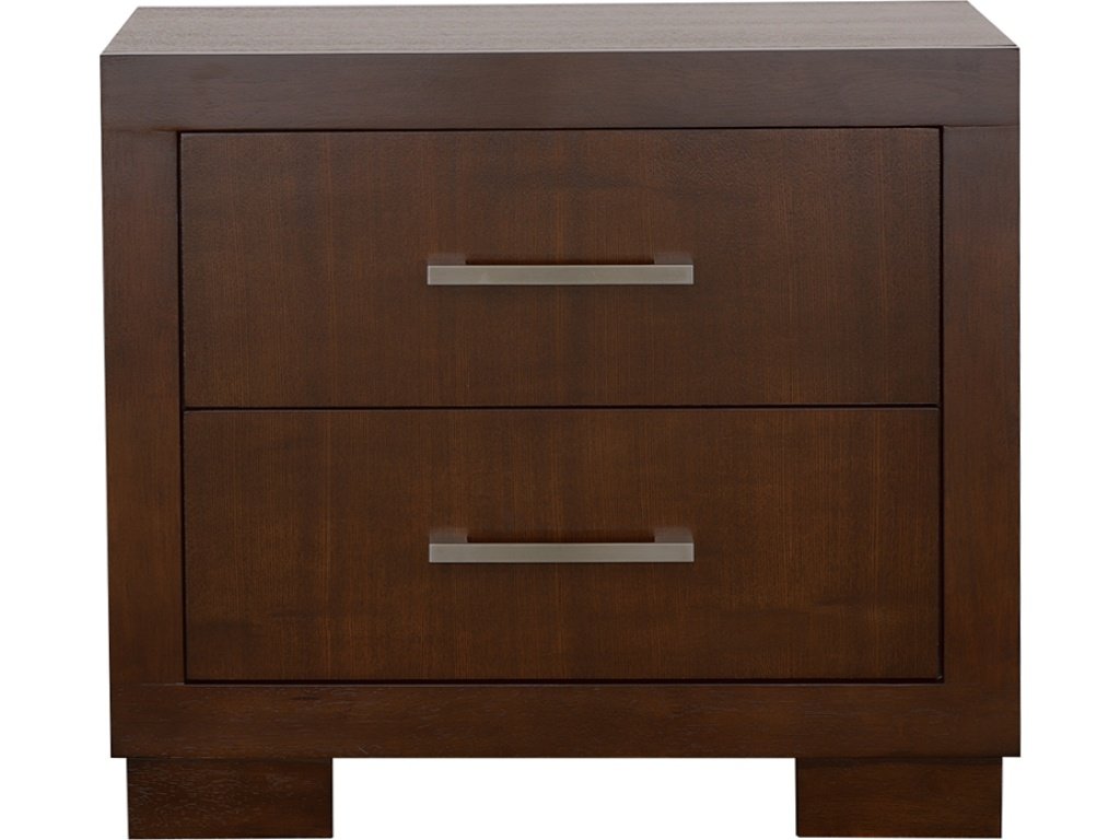 Jessica 2-Drawer Nightstand Cappuccino