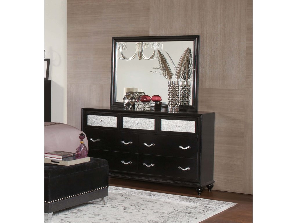 Barzini 7-Drawer Dresser Black