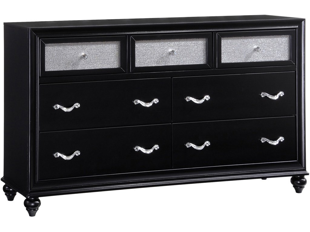 Barzini 7-Drawer Dresser Black