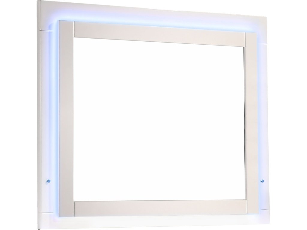 Felicity Dresser Mirror Glossy White With LED Light