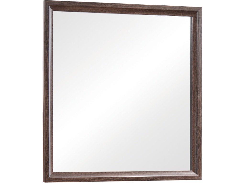 Brandon Framed Dresser Mirror Medium Warm Brown