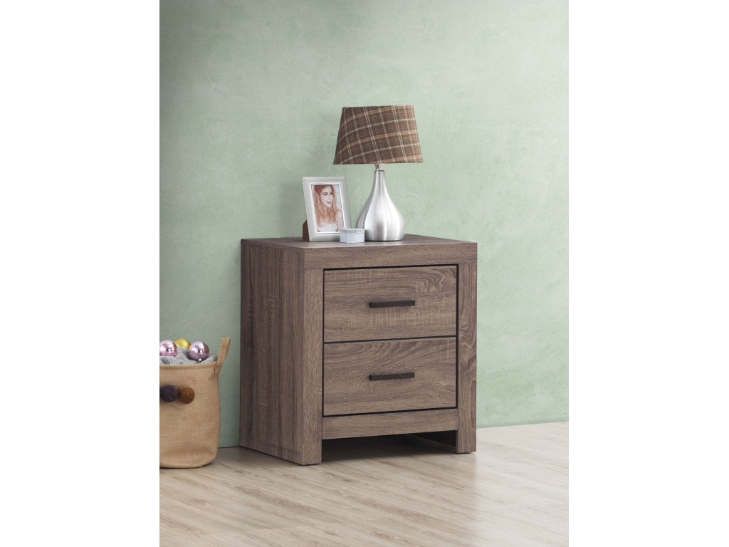 Brantford 2-Drawer Nightstand Barrel Oak