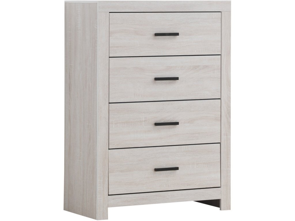 Brantford 4-Drawer Chest Coastal White