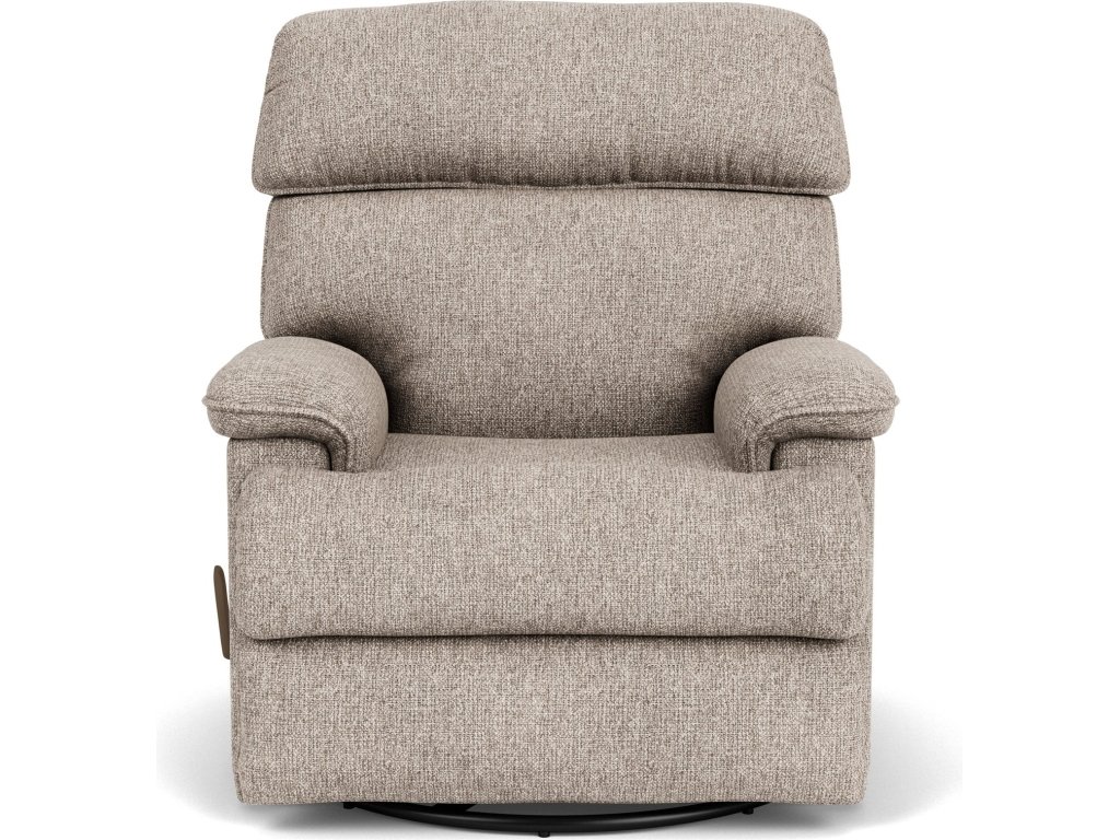 Geneva Fabric Swivel Gliding Recliner