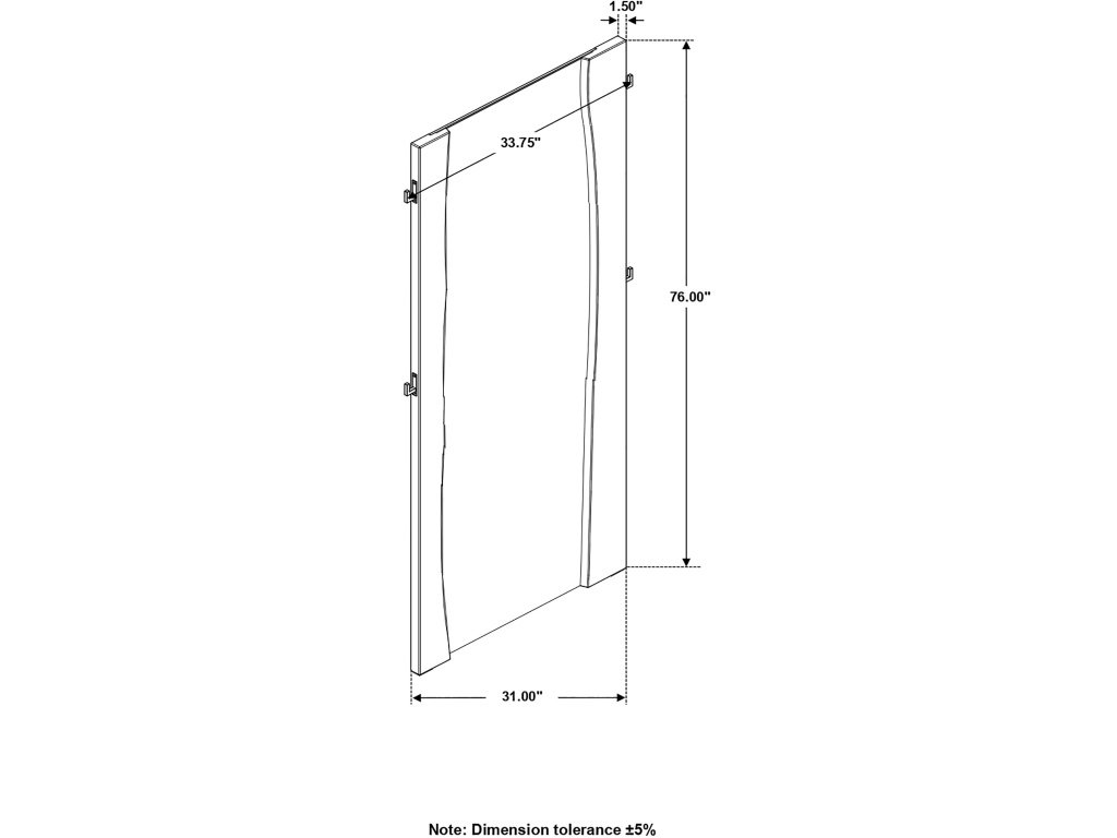 Winslow 31 X 76 Inch Standing Floor Mirror Smokey Walnut