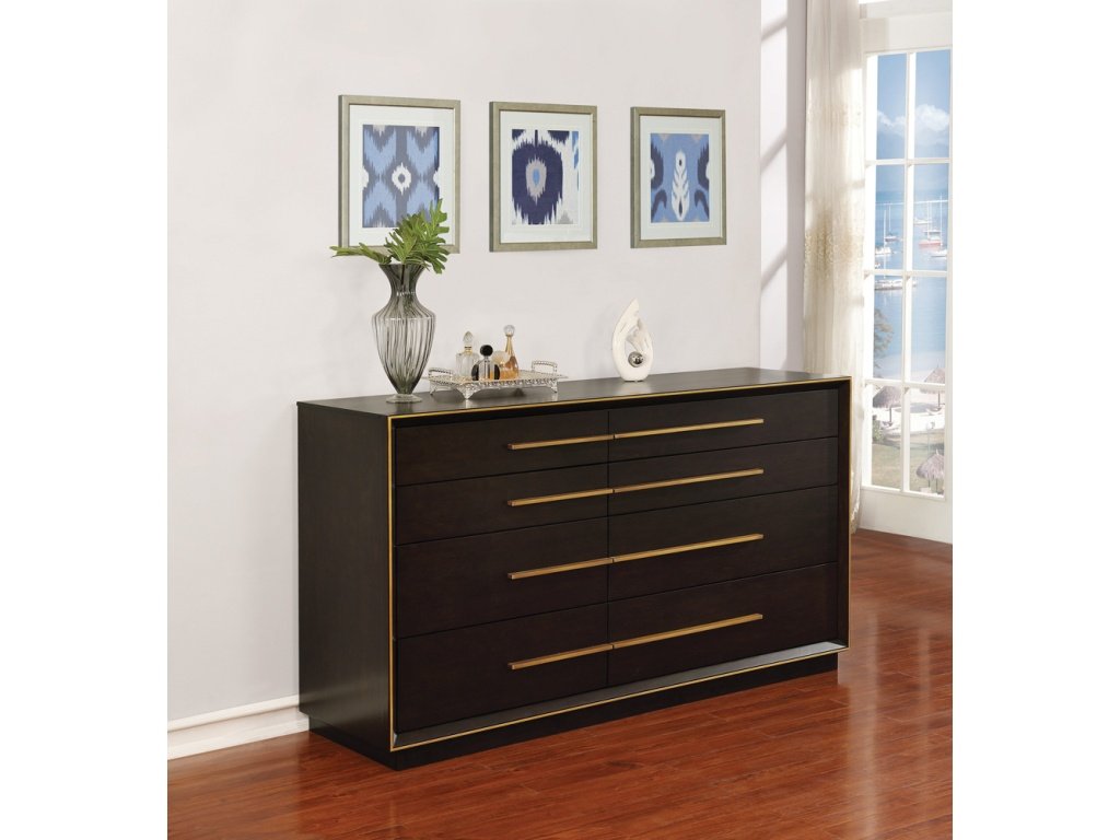 Durango 8-Drawer Dresser Smoked Peppercorn