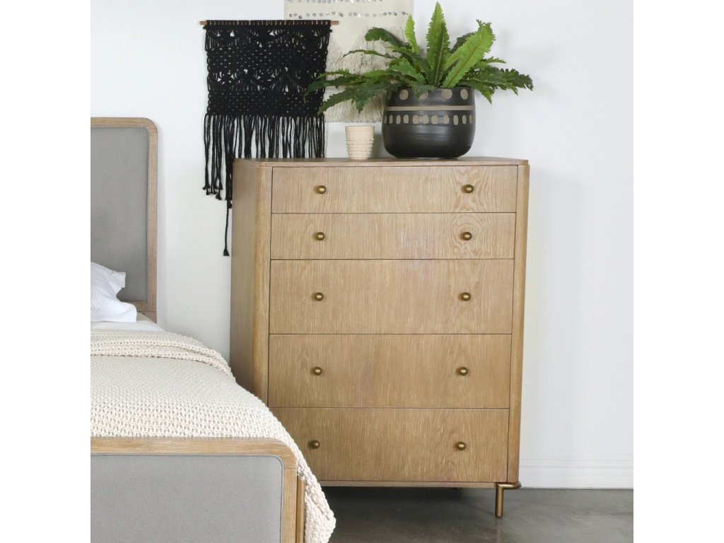 Arini 5-Drawer Chest Sand Wash