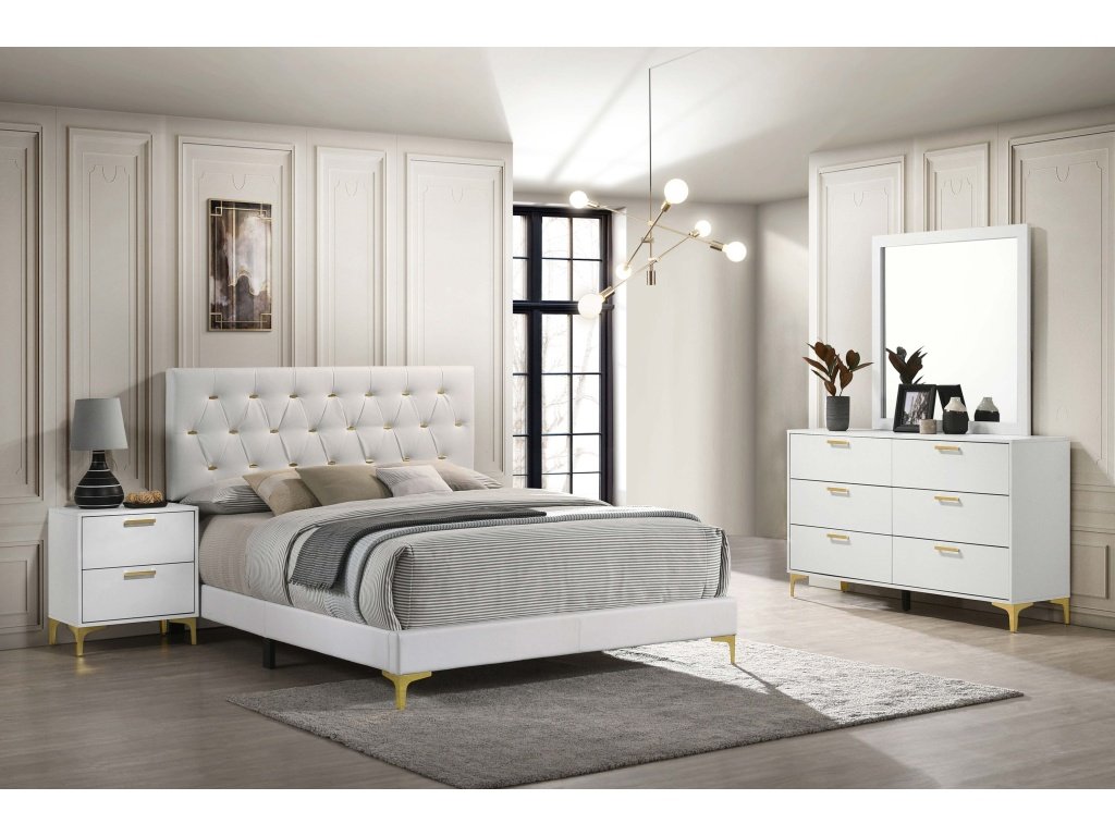 Kendall 4-Piece Eastern King Bedroom Set White