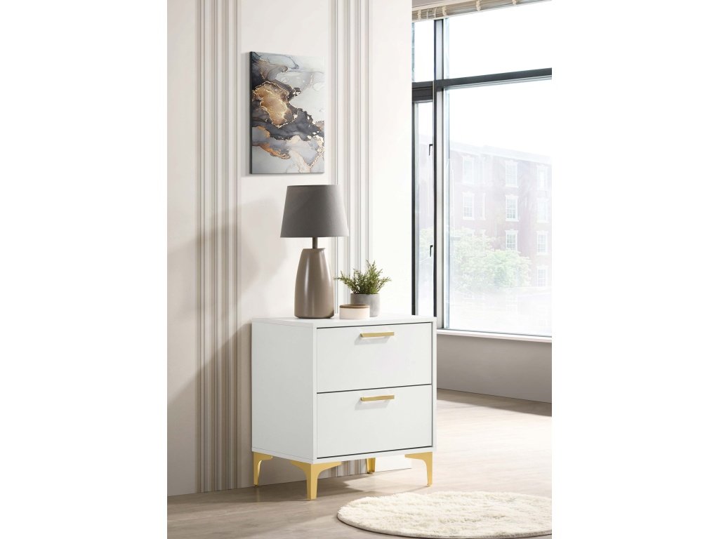 Kendall 2-Drawer Nightstand White