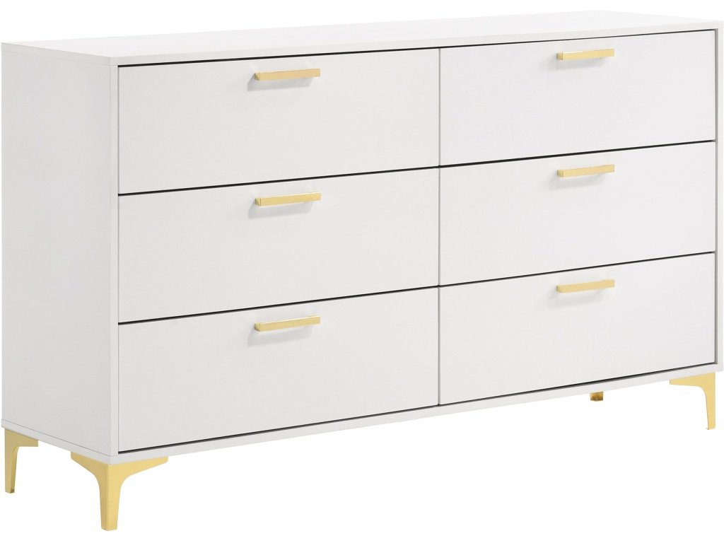 Kendall 6-Drawer Dresser White