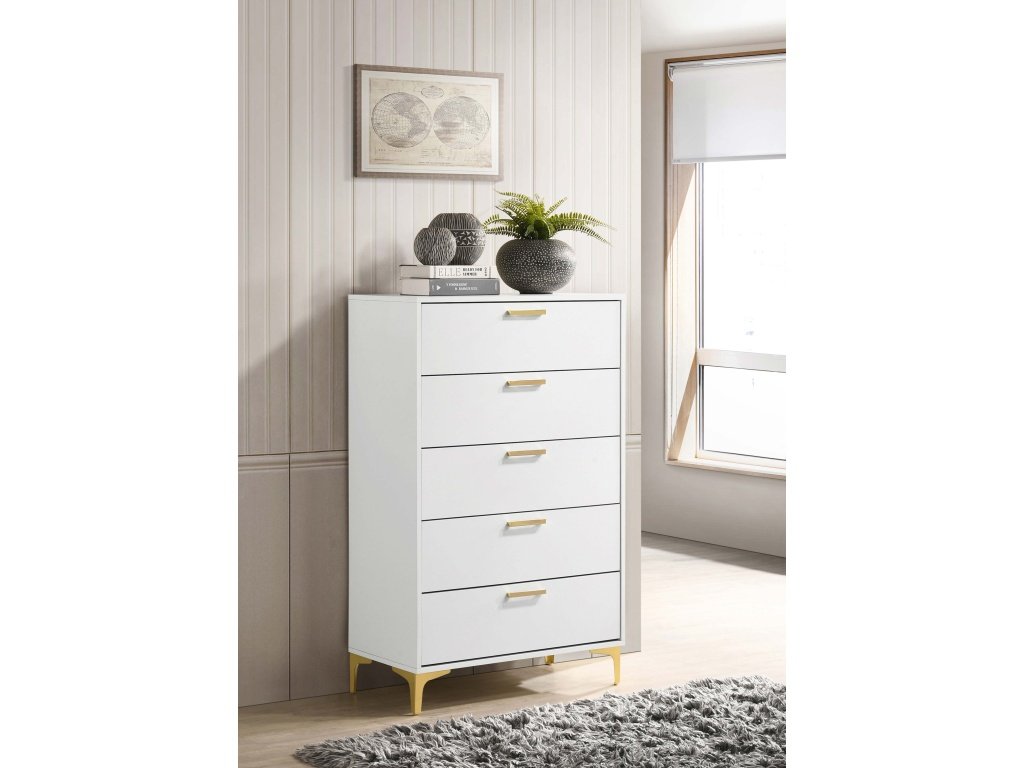 Kendall 5-Drawer Chest White