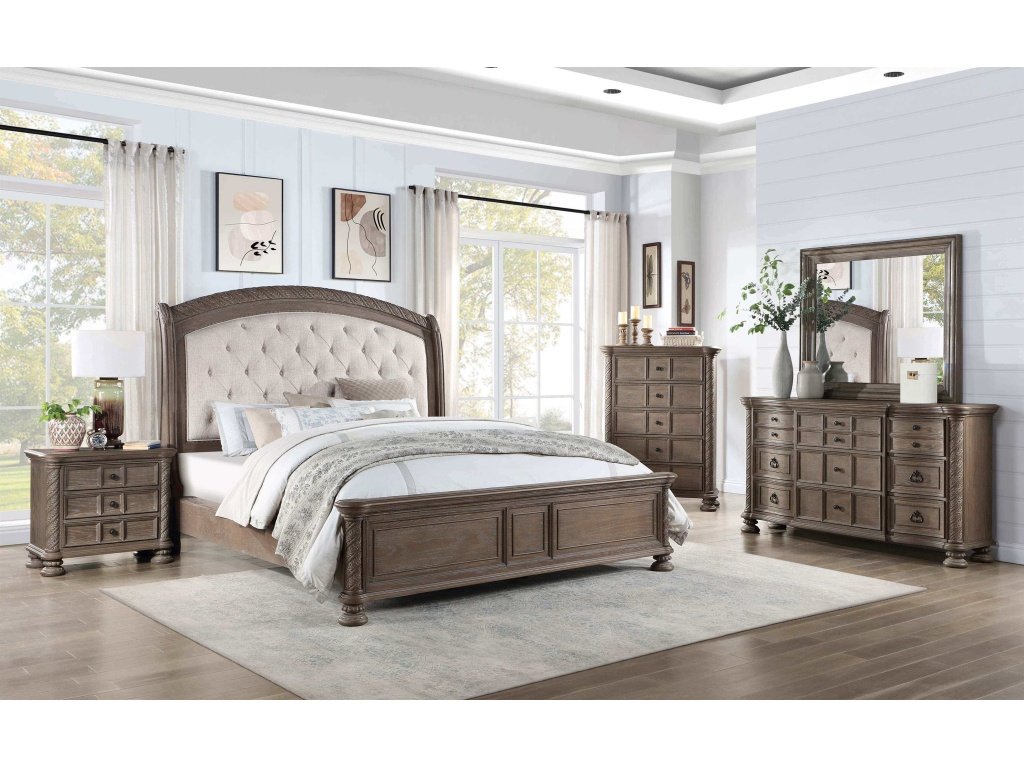 Emmett 5-Piece Queen Bedroom Set Walnut