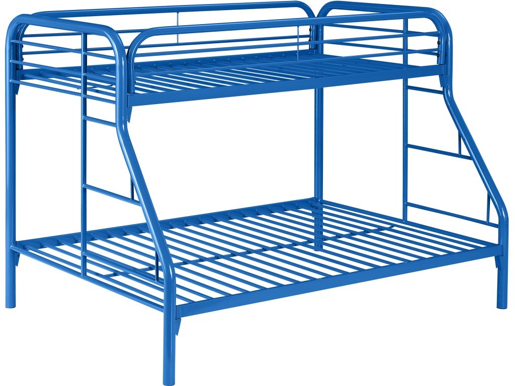 Morgan Metal Twin Over Full Bunk Bed Blue