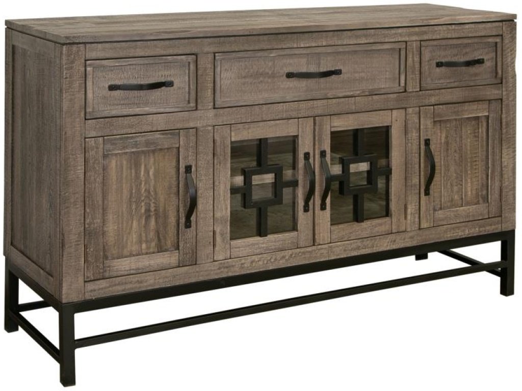 3 Drawer 4 Doors Console