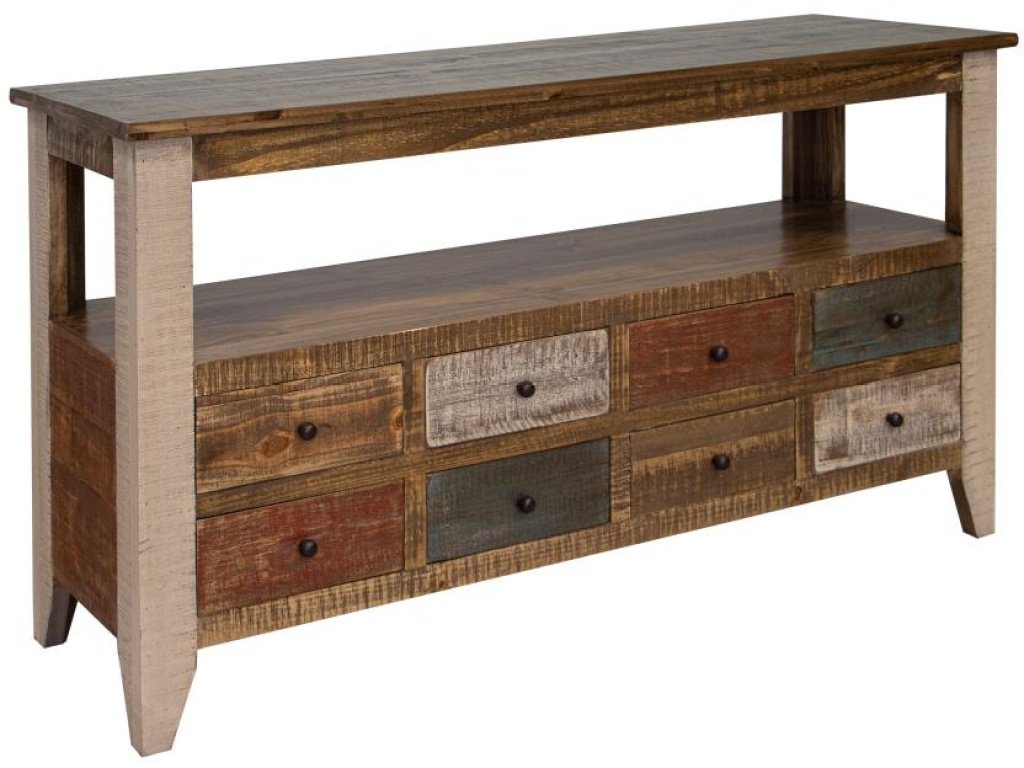 8 Drawer Sofa Table