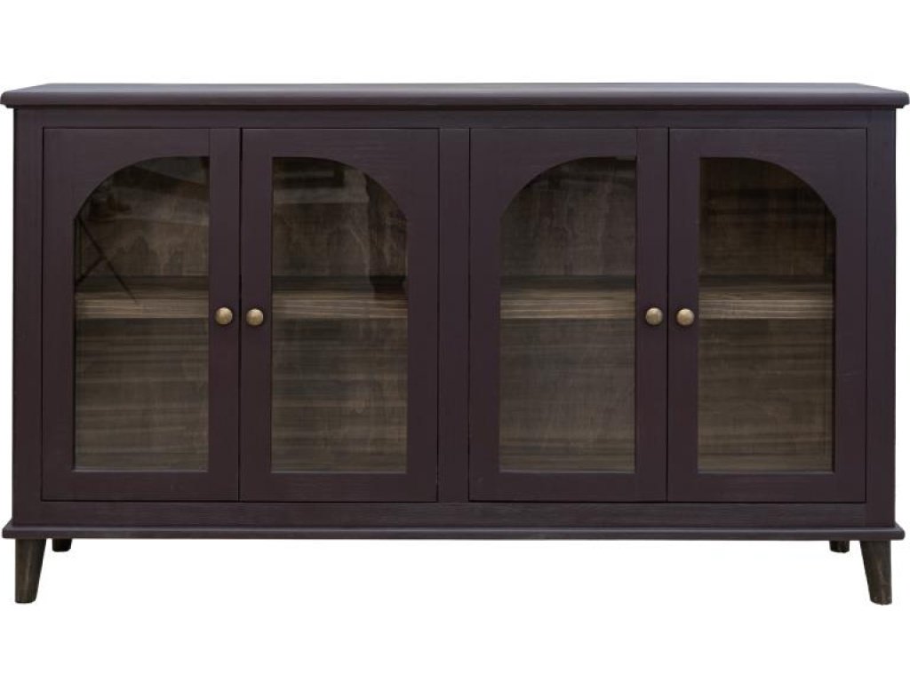 4 Glass Doors Console