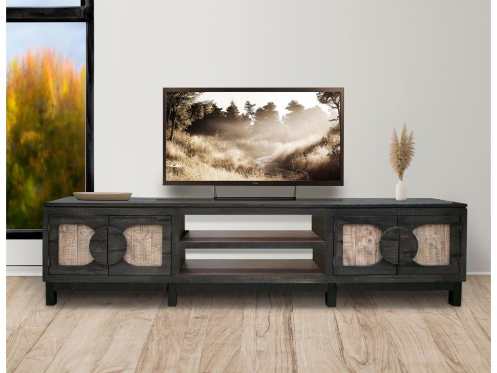 4 Door 93" TV Stand