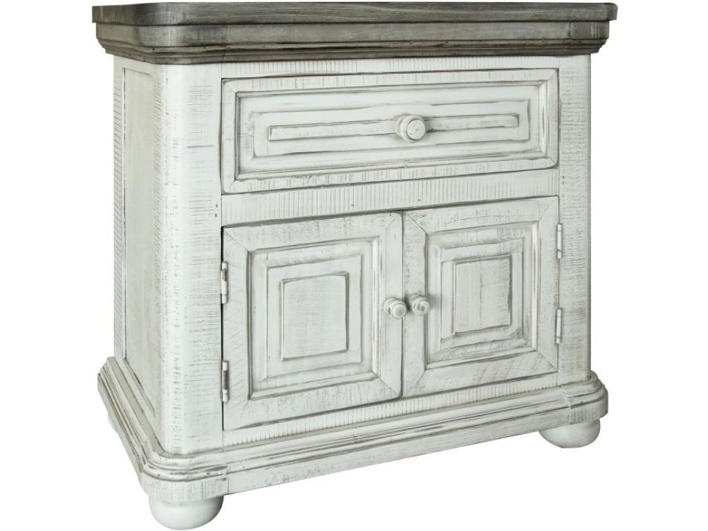 1 Drawer 2 Door Nightstand