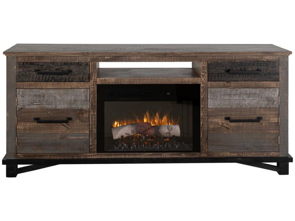 Loft Brown 70" Fireplace