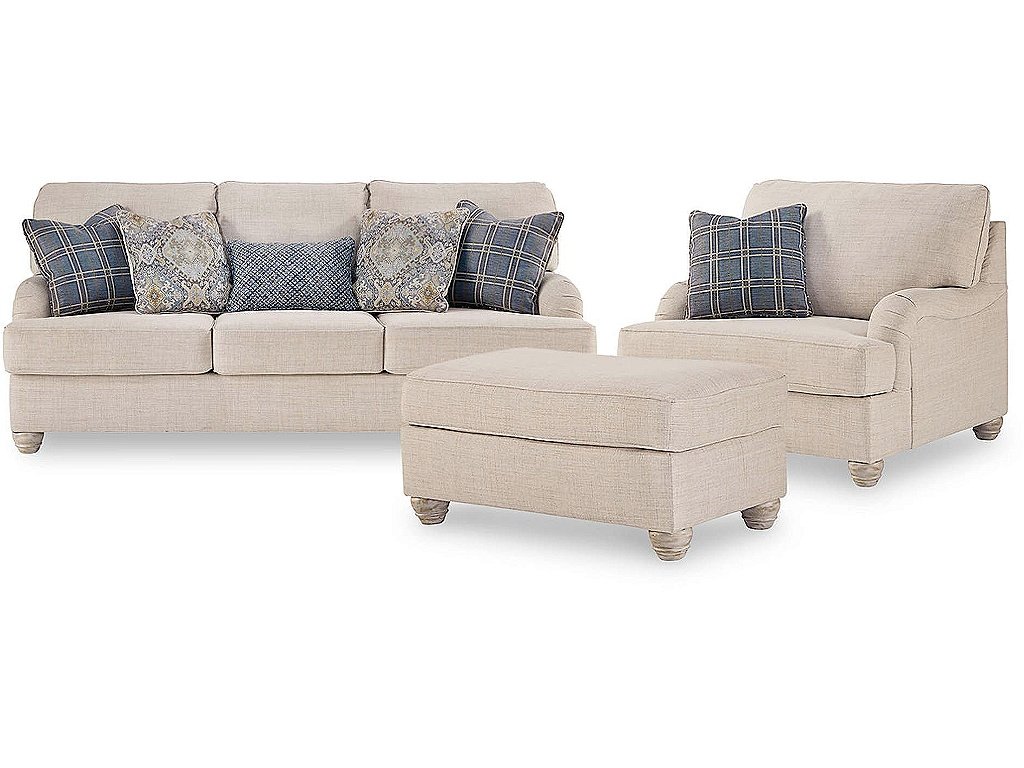 Traemore Sofa, Oversized Chair and Ottoman