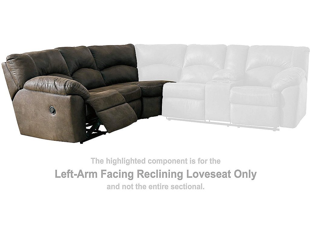 Tambo Left-Arm Facing Reclining Loveseat