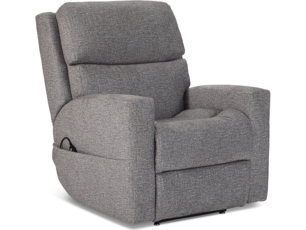 Score Fabric Power Lift Recliner with Power Headrest & Lumbar