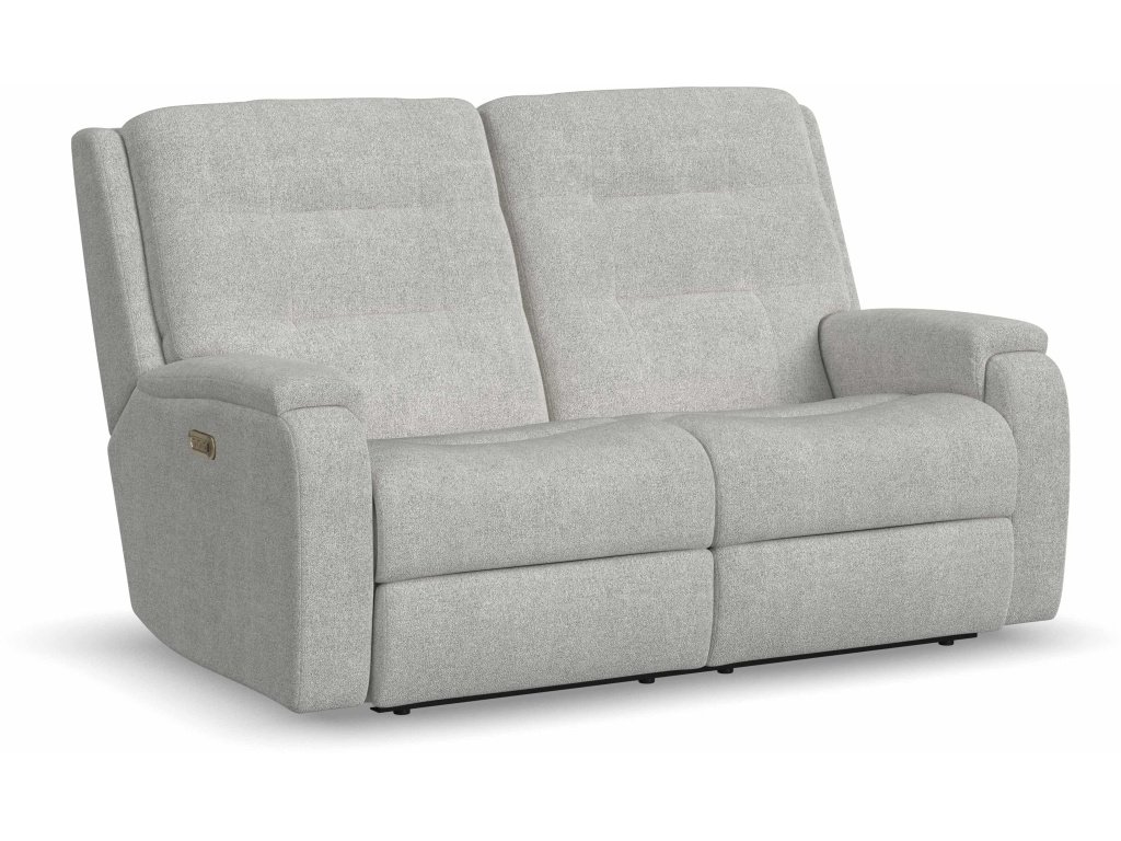 Power Reclining Loveseat With Power Headrests And Lumbar